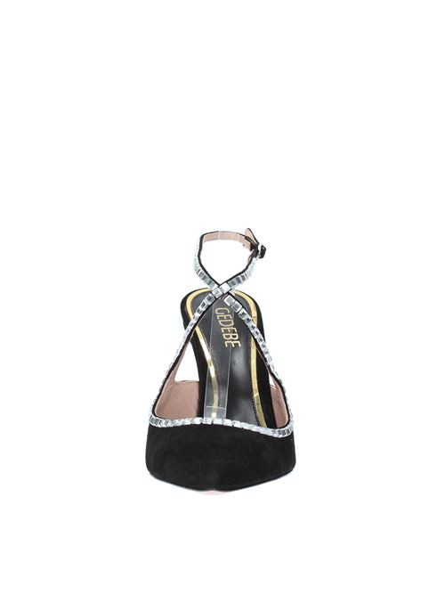 Suede and rhinestone slingback pump GEDEBE model VIOLA GEDEBE | VIOLA SUEDENERO